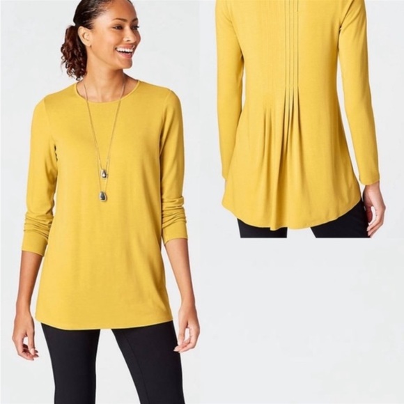 J. Jill Tops J Jill Wearever Collection Mustard Yellow Top Poshmark